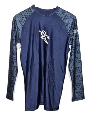 Da Hui Blue Rash Guard Long Sleeve Shirt